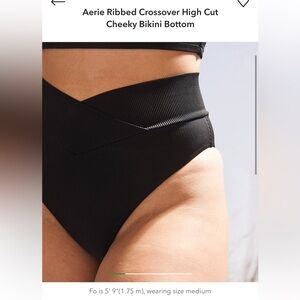 Aerie Ribbed Crossover High Cut
Cheeky Bikini Bottom XL new